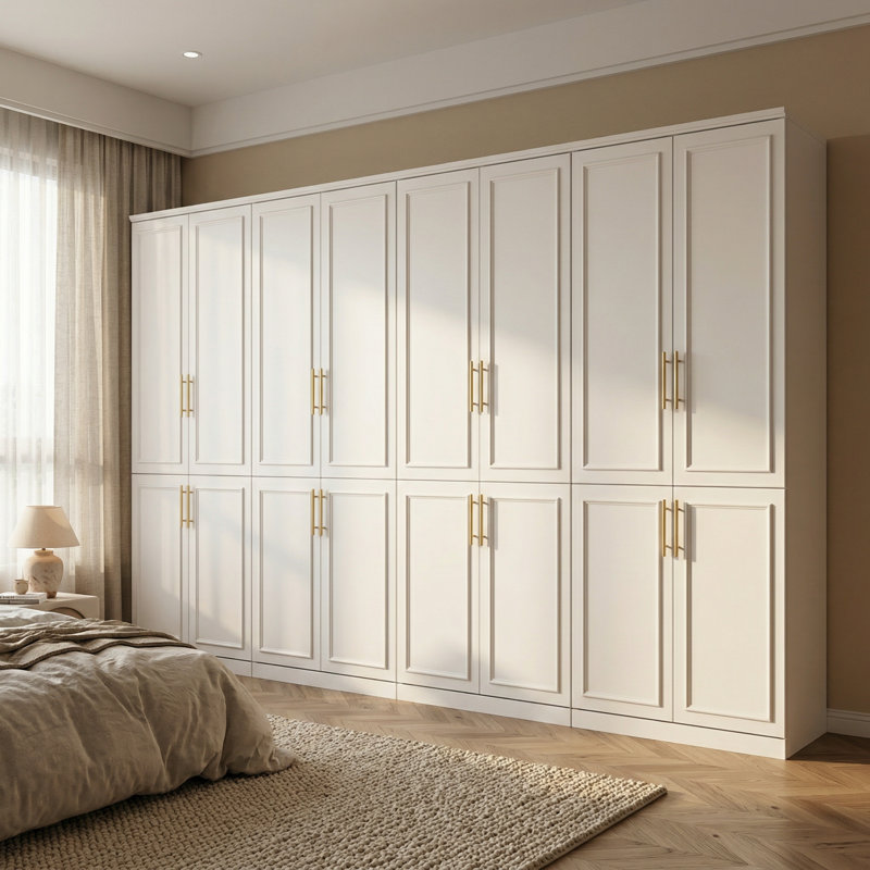 Milen Solid and Manufactured Wood Armoire