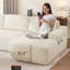 4 Seater Corduroy Sofa-1552848892