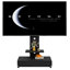 Meuble télé ajustable pour téléviseur de 32 à 75 pouces, chariot mobile noir avec tiroir coulissant, roues verrouillables et tablette de salon, roulettes de bureau à pousser dans la chambre à coucher, bureaux, et support en métal 10 Up Down 30 Gauche Droite