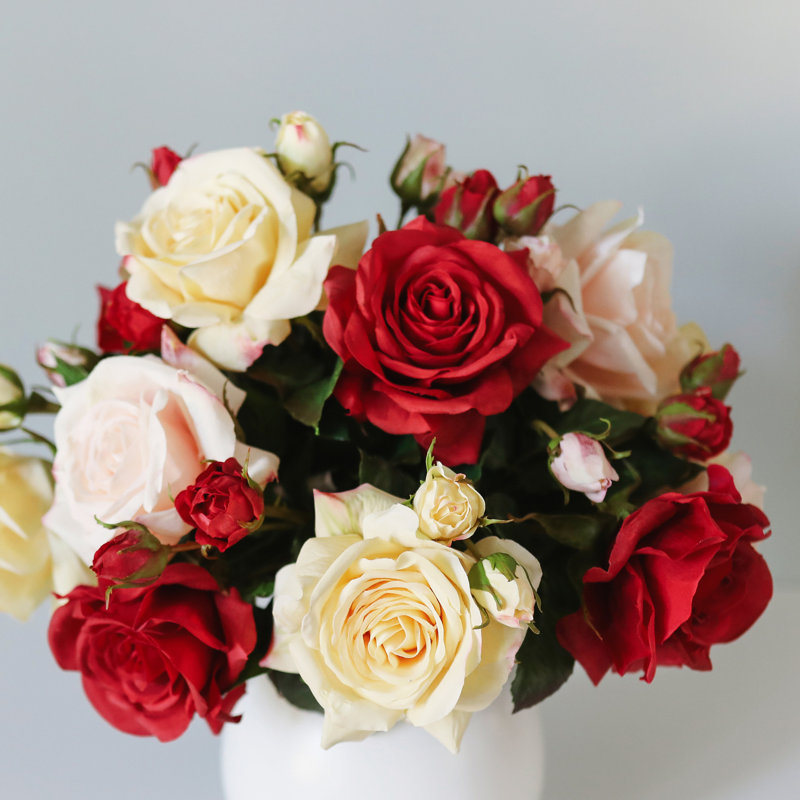 Rose Faux Floral, Red