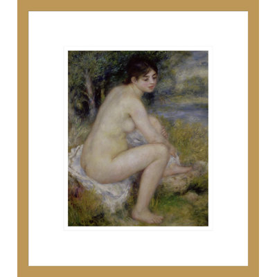 «Nu in a Landscape» par Pierre-Auguste Renoir, impression giclée sur cadre