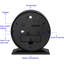 Analogue Electric Alarm Tabletop Clock Black