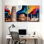 Cités et pays, ensemble de 3 reproductions d'art sur toile