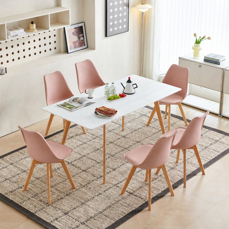 Nero Upholstered Dining Chair, Pink