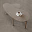 Table basse rotative contemporaine avec pieds en bois d'hévéa massif, table basse rotative à 360 degrés pour le salon et la chambre à coucher