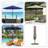 Alyah Patio Umbrella Cover, for 7ft to 9ft Umbrella, Waterproof 1000D PVC-Coated UV & Tear-Resistant Patio Umbrella Cover with Drawstrings, Blissun Umbrella-863452834