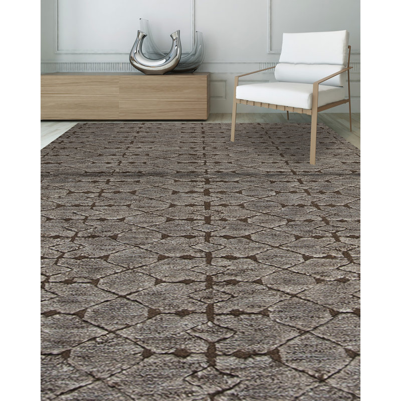 Moroccan Wool Geometric Area Rug