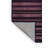 Machine Washable Horizontal Stripes Black Area Rug-440369028