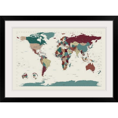 Francy «World Map» par Bellen, impression