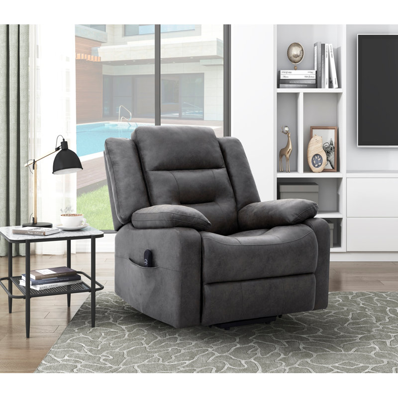 Fauteuil inclinable médical Power Lift, brun, Gris foncé