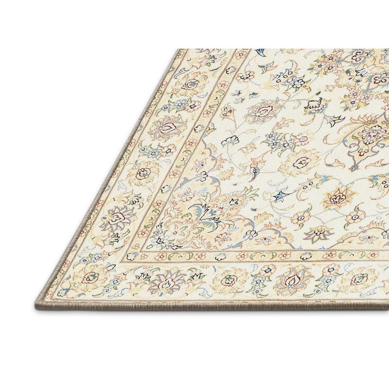 Tapis oriental gris / beige en laine Galilea, Rectangle 7 pi x 10 pi