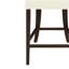 De 2 tabourets de comptoir beige et brun foncé, bois d'hévéa massif naturel, conception moderne épaisse, dossier ergonomique pour plus de confort, tabourets sans accoudoirs, fabriqué à partir de pieds élégants, confort esthétique incurvé,-979689306-979689316