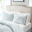 White Queen Comforter Bedding - Cotton, Dark Embroidery, Great Look 200tc