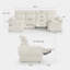 Canapé inclinable électrique 4 places avec 2 repose-pieds, canapé inclinable avec ports USB et Type-C-501390725-501869795