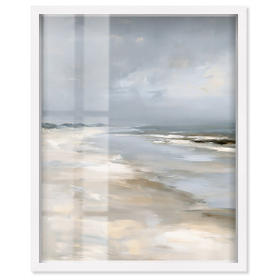 Fading Coast II Impression sous-cadre Décoration murale côtière par