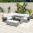 5-Piece PE Wicker Outdoor Conversation Set with Extendable Side Tables and Comfortable Cushions-2099125032