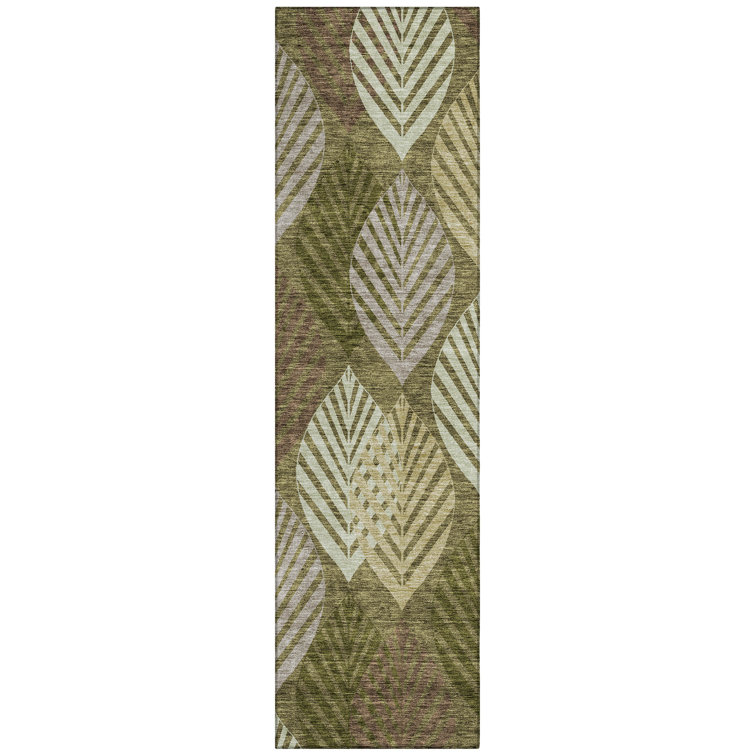Neysa Washable Floral Indoor / Outdoor Rug