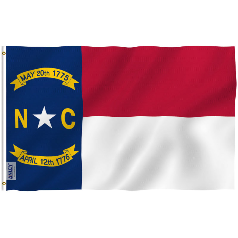Drapeau de la maison de la Caroline du Nord, drapeau de maison 36 x 60 po