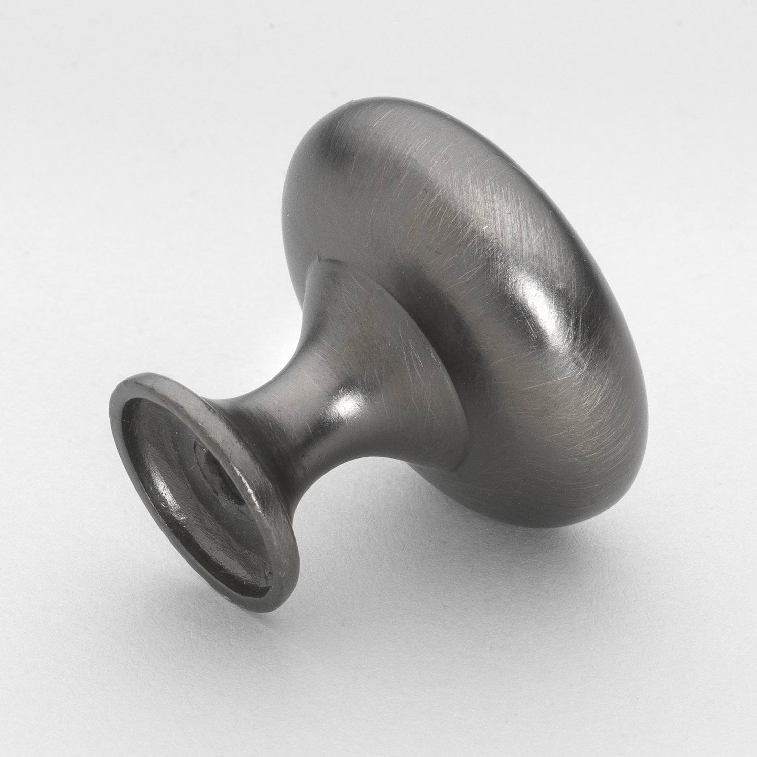 Metal Mushroom Cabinet Knob, Satin Pewter