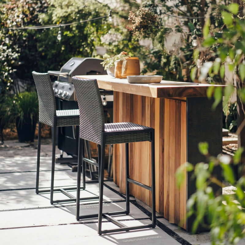 Tabouret de bar 30 po Fulghum, Gris, Gris, 2