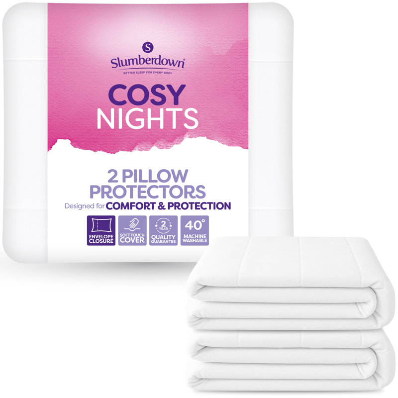 Cosy Nights Quilted Pillow Protector Machine Washable
