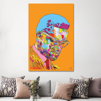 Malcolm X by Technodrome1 - Wrapped Canvas Print