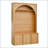 Farmhouse All-in-One Hall Tree with Arched Design and 3 Cabinets-1569210750