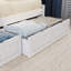 Antavious Coastal Cottage Solid Wood Twin Daybed with Storage Drawers-1396648965