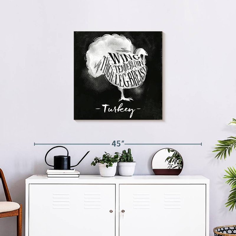 Brampt Turkey Cuts, 24" H x 24" W