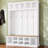 Calisto Hall Tree with Bench Entryway Shoe Cabinet with Hooks and Shoe Storage-1892330727