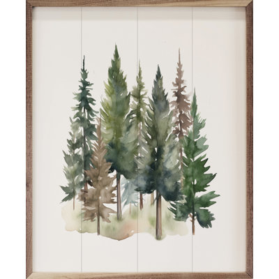 Aquarelle de pins II