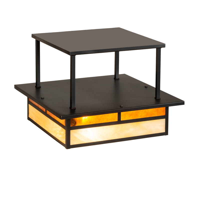 Hyde Park "T" Mission 2 - Light Semi Flush Mount