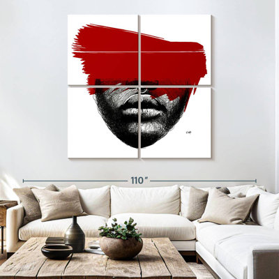 Leisha Black White Red