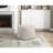 Square Pouf Plush Off-White Corduroy Fabric Upholstery Modern Ottoman, Footstool, Non-Slip Floor Pouf, Bean Bag Chair, 1Pc Sitting Pouf