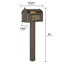 Premium Package Post Mounted Mailbox-1413601654-1413601659