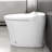 Modern Ceramic Toilet With Adjustable Temp Seat & Water Feature Auto Flush Material
