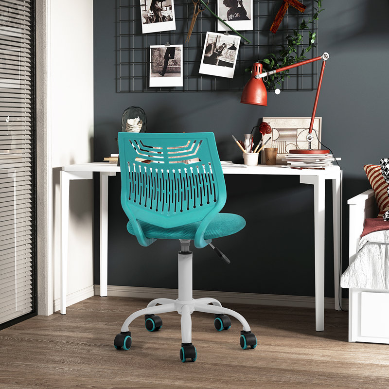 Chaise de bureau Adetola, Turquoise