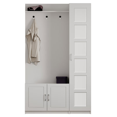 Hall Tree 120cm Wide with Shoe Storage