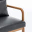 Fauteuil avec revêtement en bois et cuir-1527192527