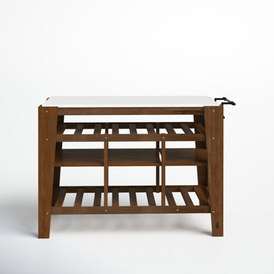 Bramfield Marble Top Kitchen Island