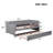 Twin Size Upholstered Daybed With Ergonomic Design Backrest And Trundle, Day Bed-2010169191