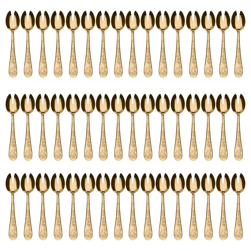 Venere Salad Servers, Gold