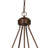 Yellowstone 4-Light 24 in. Wide Burnished Bronze Rustic Moose Bowl Pendant with Amber Flake Glass Shade,Hanging Ceiling Fixture for Dining Table, Kitchen, Entryway, Bedroom, Island, Foyer-38719418