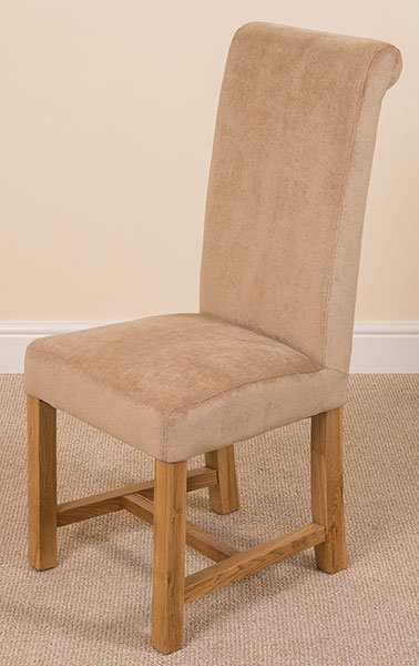 Jasia 51cm H Polyester Upholstered Side Chair, Beige