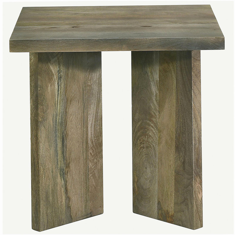 Donovan Mango Brown Square Solid Wood End Table