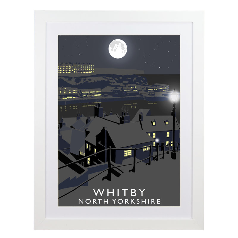 'Whitby' 1 Piece Wall Art, 54 cm H x 44 cm W x 2.2 cm D, White Wood Frame