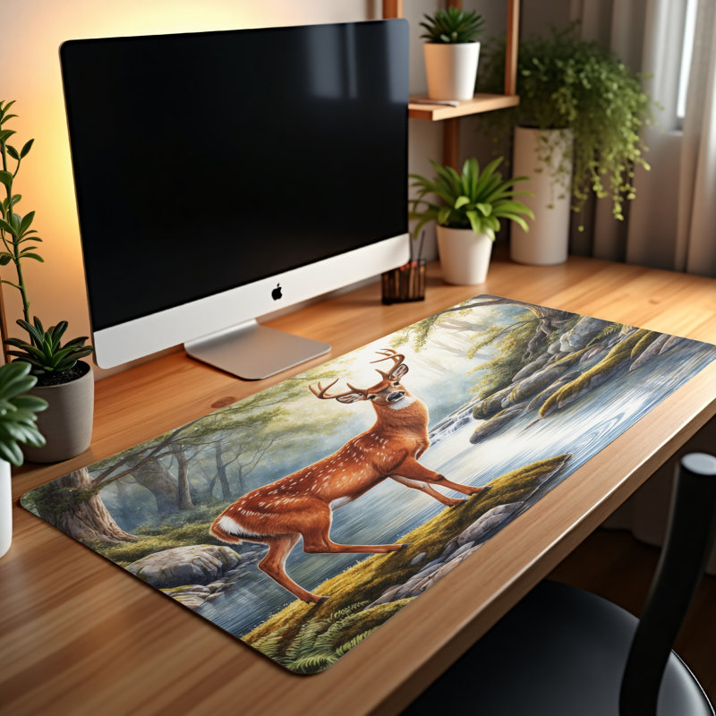 Polyester Desk Pad, 14.4x12.1