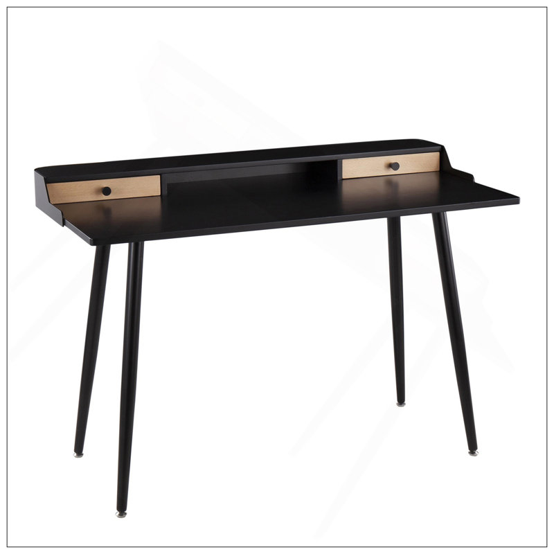 Bureau moderne et polyvalent avec des accents élégants pour tout espace de travail, Noir