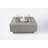 Victoria 40" Light Grey Concrete Fire Table 60,000 BTU - Includes Fire Glass, Lid & PVC Cover-111175368