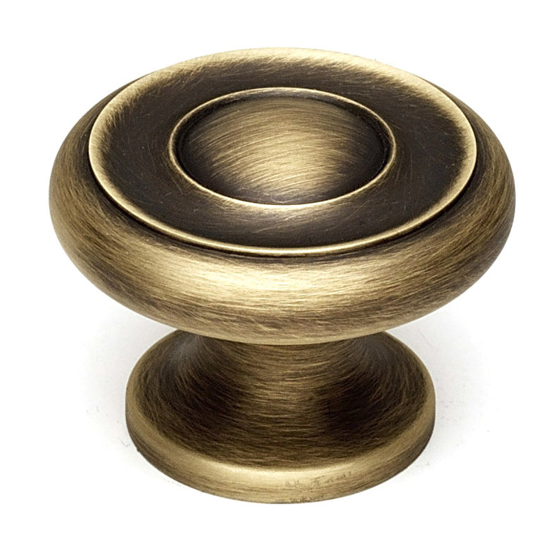 Mushroom Knob, Antique English Matte, 0.88" H x 1" W x 0.63" D